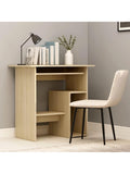 Kompakter Schreibtisch in Sonoma Eiche 80 x 45 x 74 cm aus Holzwerkstoff fur kleine Raume