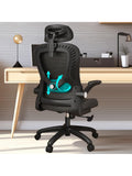 Ergonomischer Burostuhl mit Kopfstutze Lendenstutze und Armlehnen